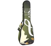 Ukulele Bag Retro Egg Music Ukulele Case para Soprano Tenor Concierto 23 pulgadas 10MM Grueso suave acolchado correas ajustables Gig Bag