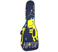 Ukulele Bag Space Dinosaur Adventure Ukulele Case para Soprano Tenor Concierto 23 pulgadas 10MM Grueso suave acolchado correas ajustables Gig Bag