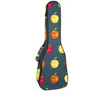 Ukulele Bolsa de color Madurar Frutas Ukulele Caso para Soprano Tenor Concierto 23 pulgadas 10MM Grueso suave acolchado correas ajustables Gig Bag