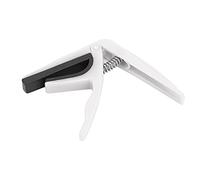 Ukulele Capo, Capos de guitarra de 4 cuerdas Easy Move con una mano para instrumento de cuerda (blanca)