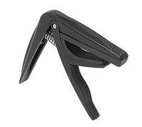 Ukulele -Capo Plastic Light Pitch Instrument para Voces Simples con Accesorios de Instrumentos de Cuerda Primavera, Adecuado para Jugadores Ukelele (BLACK)
