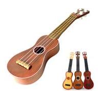 Ukulele de moda para principiantes estudiantes niños Guitarra acústica instrumento musical Gran regalo juguete guardería aprendizaje nivel básico práctica interpretación talento Ligero y portátil