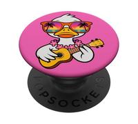 Ukulele de pato vibraciones de verano hawaianas PopSockets PopGrip Adhesivo
