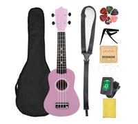 Ukulele para Niños, Kit Inicio Completo 21 Pulgadas Tilo con Afinador Digital Cuerdas Nailon Suave Bolsa for Aprender Música Regalo Estudiantes Principiantes