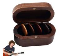 Ukulele Pick Holder Set, 4 Pieces Wooden Guitar Pick Pack, Four Colors Guitar Tuner Pick, Musician Guitar Picks, Tuner Pick, Guitar Accessories, Guitar Pick Holder Set for Musicians Guitar Lovers