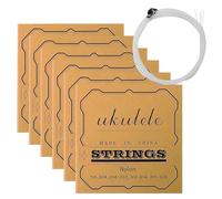 Ukulele String Set, Replacement Nylon Accessory, 3.94x3.94 Inches Tight Fit Strings with Nylon, Music Tool, Instrument Accessory with Easy Install Design, Ukulele Strings for Beginners Hobbyists