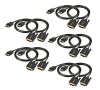 UKYEE Displayport DP to DVI-I Male to Female Port, Compatible with Computer, Desktop, Laptop, PC, Monitor, Projector, HDTV - Negro adaptador de pantalla a DVI