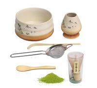 Ulable Chase - Juego de 6 batidores de té de bambú (60-70 piezas, cerdas de bambú, 60-70 prongs)