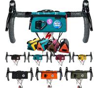 ULAC Bolsa Manillar Bicicleta - Bolsa Delantera Triangular Bolsa Bici Impermeable Nylon Poliéster 1L 19x10x10 cm Bicicleta MTB E-Bikes Complementos Accesorios Bici Porta Herramientas Móvil Cartera