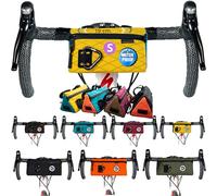 ULAC Bolsa Manillar Bicicleta - Bolsa Delantera Triangular Bolsa Bici Impermeable Nylon Poliéster 1L 19x10x10 cm Bicicleta MTB E-Bikes Complementos Accesorios Bici Porta Herramientas Móvil Cartera