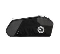 ULAC Bolsa para Bicicleta Nomadpak, Impermeable, Montaje en Tubo Superior, 3 Colores Disponibles, Negro/Verde/Naranja (Negro, 2,1 L)