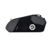 ULAC Bolsa para Bicicleta Nomadpak, Impermeable, Montaje en Tubo Superior, 3 Colores Disponibles, Negro/Verde/Naranja (Negro, 1,5 L)