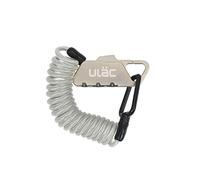 ULAC - Candado de Mosquetón con Combinación de 3 Dígitos PICCADILLY LTD | Hasta 1.000 Combinaciones | Cable de Acero Trenzado | Recubrimiento Plástico | Ligero y Versátil | Mochila, Maleta, Bici