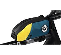 ULAC Nomadpak Trekking Pro - Bolsa de avituallamiento para tubo superior de bicicleta, 1,2 l (verde azulado y amarilla)