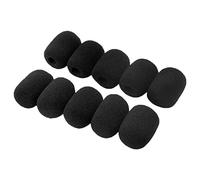 ulafbwur 10 protectores de espuma para micrófono, protector de micrófono de esponja suave, fundas de espuma de repuesto para micrófono de reunión, micrófono, parabrisas, almohadilla de micrófono,