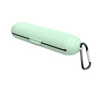 ulafbwur Soporte para brochas de maquillaje de viaje, bolsa de cepillo de maquillaje portátil, bolsa de cepillo de maquillaje de silicona, estuche organizador de artículos de tocador de viaje