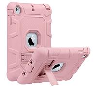 ULAK iPad Mini 1/2/3 Funda, 3 en 1 Híbrido Resistente a Prueba de Golpes Kickstand Robusto Defender Cover Case para iPad Mini 1 / iPad Mini 2 con Retina Display/iPad Mini 3 - Oro Rosa