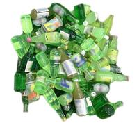 Ulalaza 100pcs Resina Mini cerca deriva botella lodo encantos conjunto mixto artesanías accesorios bricolaje miniatura escena diseño micro decoración del hogar