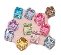 Ulalaza 100pcs Resina Mini Fruta Snacks Slime Encantos Conjunto Mezclado Artesanías Accesorios DIY Miniatura Diseño de la Escena Micro Decoración del Hogar