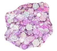 Ulalaza 100pcs Resina Mini Ornamento Pan Artesanías Accesorios Slime Encantos Conjunto Mixto DIY Miniatura Diseño de la Escena Micro Decoración del Hogar