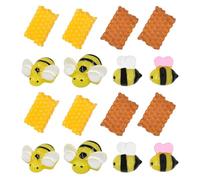 Ulalaza 100pcs Resina Mini Ornamento Placa de comedor Jardín de flores Slime Encantos Conjunto mixto Artesanías Accesorios DIY Miniatura Diseño de la escena Micro Decoración del hogar