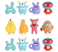 Ulalaza 50pcs Resina Mini Biscuit Café Ornamento Artesanías Accesorios Slime Encantos Conjunto Mixto DIY Miniatura Diseño de la Escena Micro Snack Bar Decoración