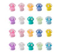 Ulalaza 50pcs Resina Mini Ornamento Animales Plantas Slime Encantos Conjunto Mezclado Artesanías Accesorios DIY Miniatura Diseño de la Escena Micro Decoración del Hogar