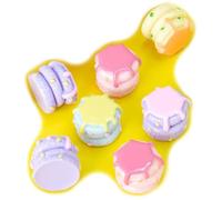 Ulalaza 50pcs Resina Mini Ornamento Bebidas Tortas Artesanía Accesorios Slime Encantos Conjunto Mixto DIY Miniatura Diseño de la Escena Micro Decoración del Hogar