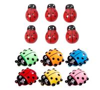 Ulalaza 50pcs Resina Mini ornamento pequeños animales Slime encantos conjunto mixto artesanías accesorios bricolaje miniatura escena diseño micro decoración del hogar
