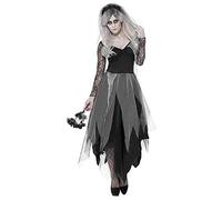 Ulalaza Disfraces de Mujer de Halloween Black Bat Fallen Angel Devil Vampire Witch Dress Accesorios de Cosplay para Adultos