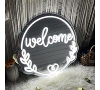 Ulalaza Espejo acrílico de neón LED con Forma de corazón/Gato/Letra/Espejo de Bruja Ondulado decoración de Pared gótica romántico Lindo para Dormitorio hogar Estudio Dormitorio decoración de Boda