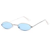 Ulalaza Gafas de sol de moda Metal Pequeño Redondo Clásico Vintage Retro Sombra Moda Todo-fósforo Gafas de moda para hombres y mujeres