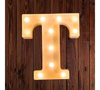 Ulalaza Señal de luz LED en Blanco y Negro 2xAA Carpa de Letras con Pilas para Boda Fiesta de cumpleaños Lámpara de Navidad Luz de Noche