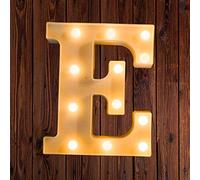 Ulalaza Señal de luz LED en Blanco y Negro 2xAA Carpa de Letras con Pilas para Boda Fiesta de cumpleaños Lámpara de Navidad Luz de Noche