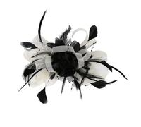 Ulalaza Sombrero Tocado para Mujer, Pinza para el Pelo, Pluma, Boda, Novia, cóctel, Derby, Iglesia, Banquete para niñas