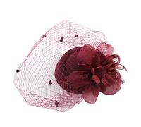 Ulalaza Sombrero Tocado para Mujer, Pinza para el Pelo, Pluma, Boda, Novia, cóctel, Derby, Iglesia, Banquete para niñas