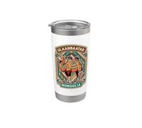 Ulán Bator Mongolia, Fun Camel Desert Vibes Vaso térmico de acero inoxidable de doble pared