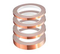 ULANEKWCJ Cinta de barrera repelente de plagas Cinta de lámina cobre 20 m, adhesiva conductora una sola cara, con blindaje 3 a 10 mm ancho(5mm)