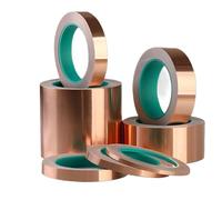 ULANEKWCJ Cinta de barrera repelente de plagas Cinta de lámina cobre conductora doble cara 5-50 mm, 0,05, 10 m(50mm)