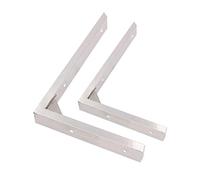 ULANEKWCJ Fabricación en la cual: Soporte de Bricolaje, Acero Inoxidable, 2 Piezas de Soportes de Estante Resistentes(55cm X 25.3cm)