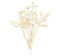 Ulanik Dibujos para colorear flores, kit de manualidades para niños de 3 años, juegos educativos a partir de 3 años, flores de madera, juegos preescolares, - 10 unidades