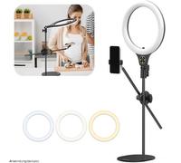 Ulanzi 10 Lámpara de anillo con soporte para teléfono