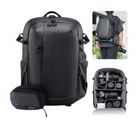 ULANZI BP09 Traker - Mochila para cámara de 22 l, bolsa de viaje versátil de acceso rápido bien organizada para fotografía profesional, mochila de hombro para cámaras DSLR Sony/Fuji/Nikon, Negro -
