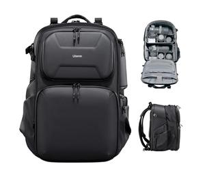 ULANZI BP10 Mochila Cámara Cáscara Dura, Bolsa de Cámara Impermeable Profesional Para Fotografía, Para Unisex Drone DSLR Cámara Sin Espejo Objetivo Trípode 17'', Portátil, Negro, 35L