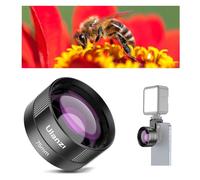 ULANZI CL-003 Lente Macro para Móvil, 75mm Lente de Cámara para Teléfono Móvil, 110x Aumento HD, Juego de Lente de Cámara con Clip de 17mm Compatible con iPhone Samsung Xiaomi Smartphones