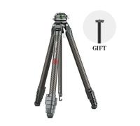 Ulanzi & COMAN Zero F38 Trípode de fibra de carbono de liberación rápida | Cabeza de bola panorámica | Longitud de almacenamiento 42 cm | Altura 15,3 - 159 cm | Carga útil 18 kg | + columna central de