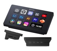 ULANZI D200H Controlador de Streaming Streamdeck U-Studio 7 en 1, 14 Botones LCD+13 Botones Macro Personalizables, Activación de Procesos en Plataformas como OBS/Twitch/Youtube, Compatible con Mac/PC