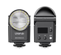 ULANZI F16R Mini cámara flash Speedlite, GN16 2 en 1 flash luz de vídeo, 7 niveles de potencia (1/64~1/1), inclinación de 90°, 2500-6500K, 550 flashes, zapata universal con difusor para Sony, Canon