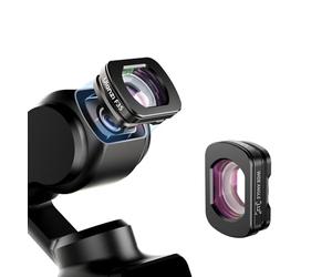 ULANZI F35 Pocket 3 Lente Gran Angular de 112°, Compatible con los Accesorios dji Osmo Pocket 3, Fijación Magnética/Revestimiento de Doble Cara/Vidrio Óptico HD