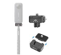 ULANZI Inov8 - Kit de Montaje de liberación rápida para Palo Selfie Invisible X4/X3/ONE X2/One RS/One R/One X con Base QR y Placa
